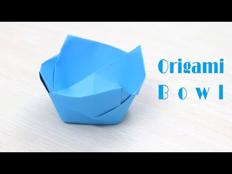 How to Make an Easy Origami Bowl - DIY Paper Bowl Tutorial