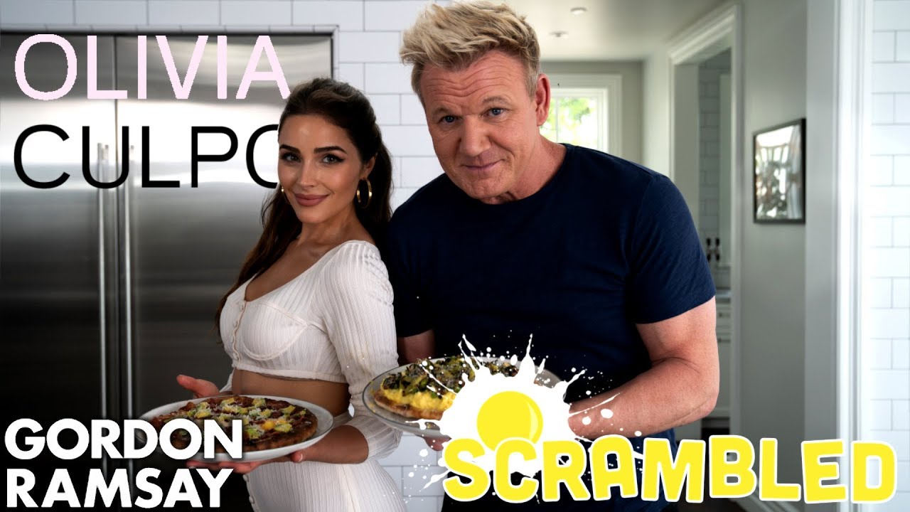 Olivia Culpo Tries To Beat Gordon Ramsay In A Breakfast Pizza Cookoff Scrambled