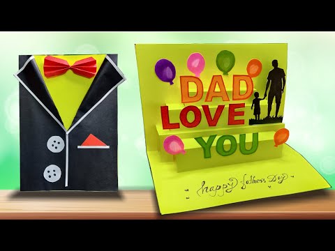 DIY Father's Day Greeting Card | Pop Up Card For Father's Day | father's day gift ideas