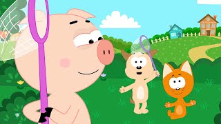 El gatito Koté | Lluvia vete ya | Rain go away | Canciones infantiles y dibujos animados