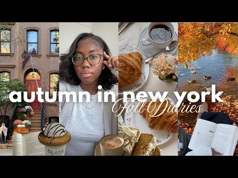 VLOG 🍂 a realistic week in my life living in new york, Central Park, trying new food & studying