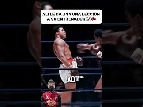 Muhammad Ali le dio una lección a su entrenador #muhammad #boxing #box