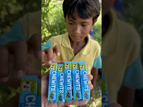 Yummy Bites CHEWITS Blueberry🫐Flavour Gummy Candy eating by #villagee |#viralvideo #satisfying #fyp