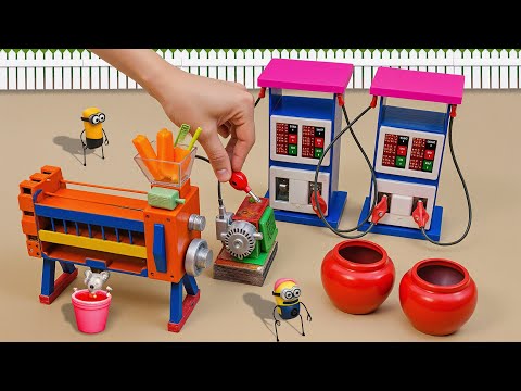 How to Build a Mini Petrol Pump for Tractors | DIY Science Fun