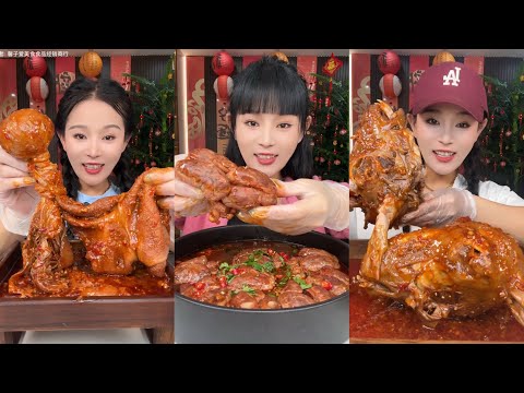 Spicy Chinese food 🌶 SOSLU ÇİN YEMEKLERİ YEME | Mukbang | (Sheep Brain abd Head + Pork gut) 먹방