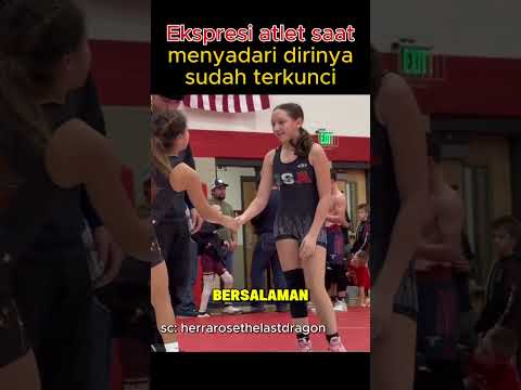 Ekspresi atlet saat menyadari dirinya sudah terkunci