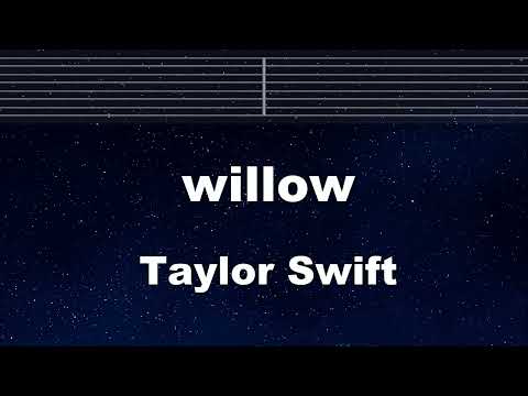 Practice Karaoke♬ willow – taylor swift 【With Guide Melody】 Instrumental, Lyric, BGM