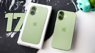 iPhone 17 UNBOXING and Setup - SAGE GREEN!