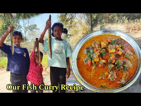 Snake Fish Cooking and Eating Village Style |Fish curry Recipe |Village cooking