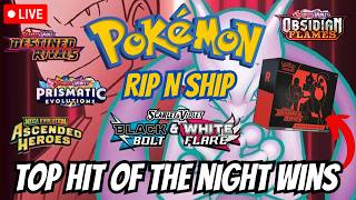 LIVE Pokemon RIP N SHIP! HIT OF THE NIGHT WINS DR ETB!
