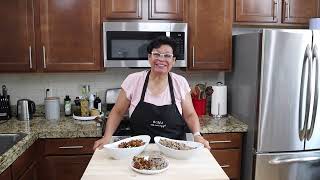 Cómo preparar un Arroz con frijol negro acompañado de unas costillas guisadas !