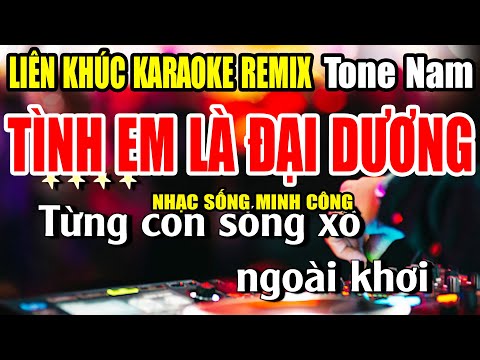 Liên Khúc Karaoke Nhạc Sống REMIX Tone Nam – NHỮNG BÀI HÁT THẾ HỆ 8X 9X CỰC HAY -Nhạc Sống Minh Công