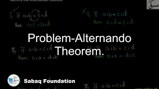 Problem-Alternando Theorem