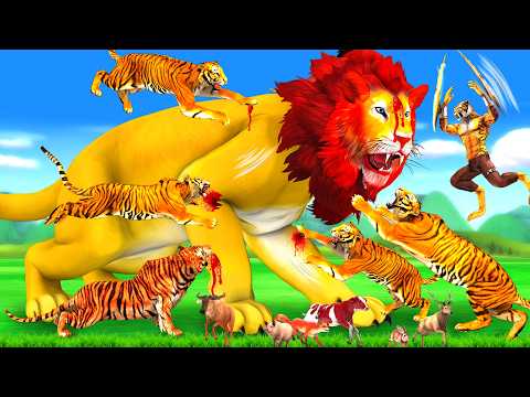 Top 03 Lion Amazing Hindi Moral Stories Collection Sher Ki Kahani - Hindi Kahaniya - Fairy Tales.