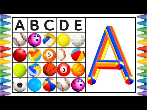 [알파벳 놀이] 유아와 어린이를 위한 ABCD 대문자 A부터 Z까지 쓰기 | Kids Alphabet A to Z | abc song | a for apple | abcd song