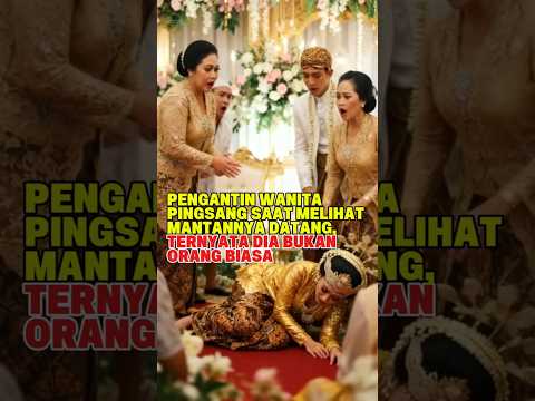 PENGANTIN WANITA PINGSANG SAAT MELIHAT MANTANNYA TERNYATA BUKAN ORANG BIASA #video #wedding #fakta