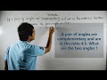 Complementary Angles and Their Properties