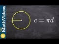 Circumference, Diameter, and Radius Concepts