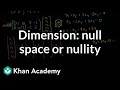 Understanding Null Space and Linear Independence