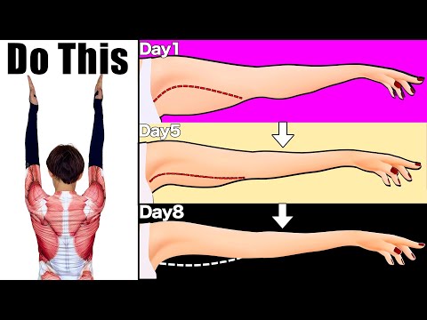 バンザイしたら二の腕激やせ！【道具不要】