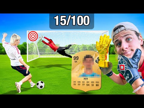 100 PENALES CONTRA ARQUERO PROFESIONAL! Desafío VS hermano!