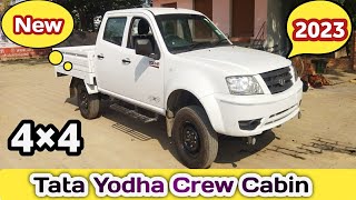 New Tata Yodha Crew Cabin 4×4 💥Full Detailed|New Non AC Pickup 2023|Review in Hindi🚛@UshaKiKiran