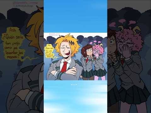 Uraraka y Mina molestan a Denki