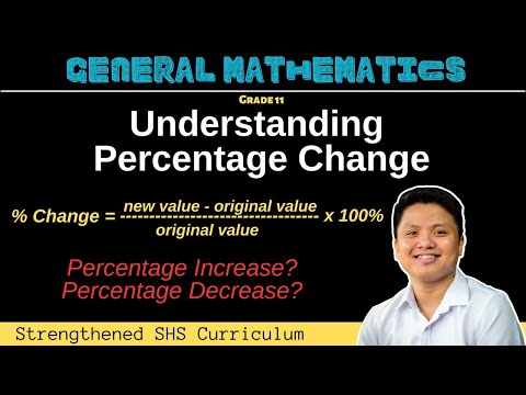 Understanding Percentage Change | Percentage Increase and Decrease | Grade 11 General Mathematics