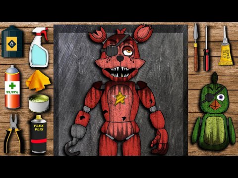 ASMR Rockstar Foxy Repair | FNAF Pizzeria Simulator Animation | Five Nights At Freddy’s