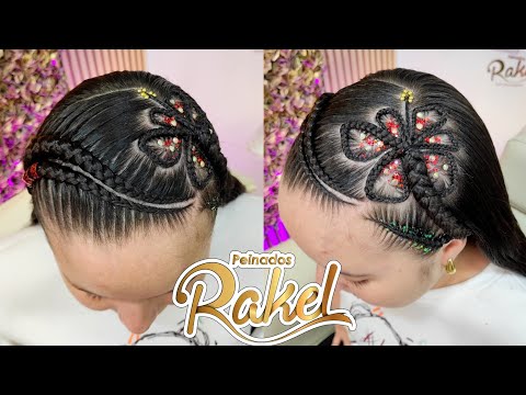 DESEO En Trenza FLOR CAYENA 🌺/ Peinados Rakel/ Trenzas Artísticas