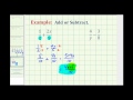 Adding and Subtracting Fractions with Variables