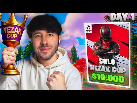 HO CREATO IL MIGLIOR TORNEO ITALIANO DI FORTNITE (NEZAK CUP 2.0 10000 $ DAY 1)