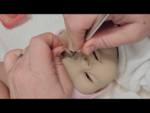 Eye surgery for silicone baby doll| Changing full body realistic silicone doll| nlovewithreborns20..