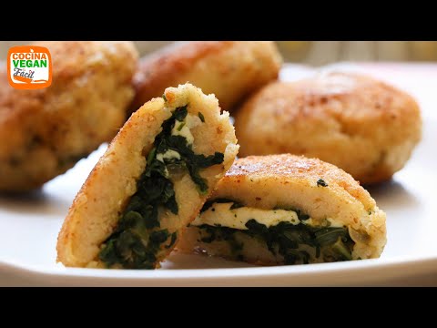 ¡ESTO PASA cuando mezclas PAPA + QUESO! 🤤 Tortitas de papa con espinaca y queso CRUJIENTES en 15 min