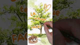 Technique incroyablement simple pour peindre des arbres super réalistes à l'aquarelle