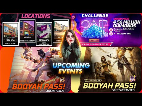 UPCOMING EVENTS IN FREE FIRE | TONIGHT UPDATE OF FREE FIRE | FREE FIRE NEW EVENT | FF NEW EVENT