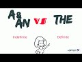 Definite and Indefinite Articles Explained