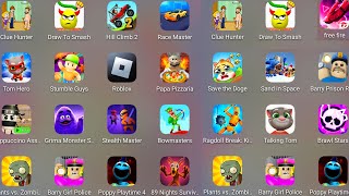Grimace Monster Scary Survival,Race Master 3D,Annoying Uncle,Poppy Playtime 4,Talking Tom 2025,PvZ 2
