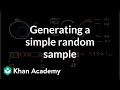 Understanding Simple Random Sampling