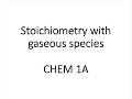 Stoichiometry and Ideal Gas Law