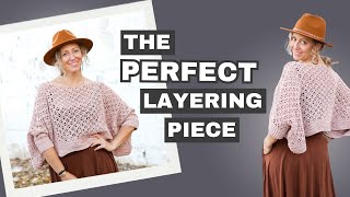 Crochet Poncho Sweater Pattern for Effortless Layering
