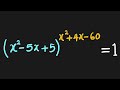 Conditions for Equations to Equal 1