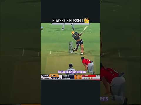 Power of Andre Russell - Kolkata Knight Riders IPL Team #KKR #ipl2025 #Russel