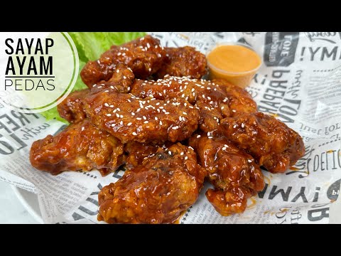 RESEP FIRE CHICKEN WINGS ALA RICHEESE FACTORY | SUPER MIRIP PEDAS MENYALA BOSKUUU 🔥🌶️