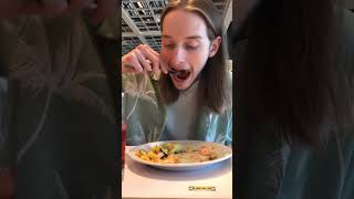 Wade eats Ikea Lunch
