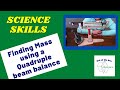 Mass Measurement Techniques and Concepts