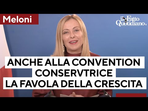 Meloni alla convention dei conservatori Usa ripete la favola della crescita italiana