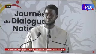 Dialogue National : discours du Président Bassirou Diomaye Faye