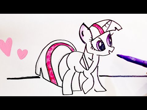 my Little pony coloring Pages for kids Twilight  Sparkle MLP #forkids #mylittlepony
