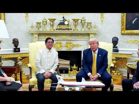 YouTube video thumbnail: Trump Says U.S. Will Charge 19% Tariff on Goods From Philippines